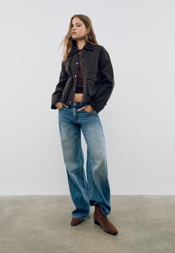 mumlu gorunumlu ksa kombin parka