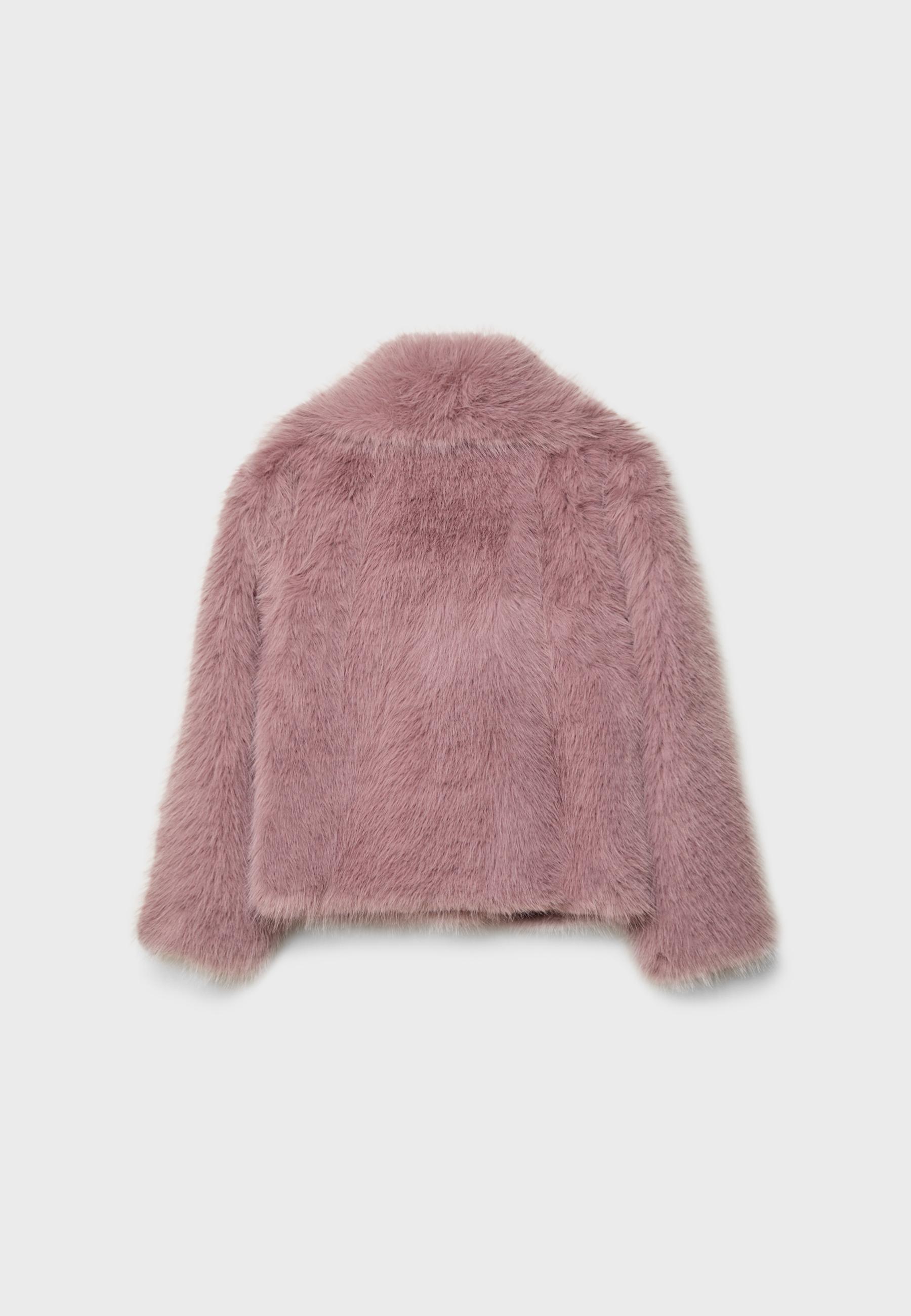 Cropped faux fur jacket - Women's fashion | Stradivarius Indonesia