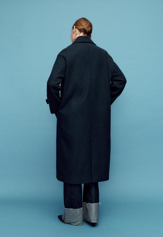 abrigo largo oversize tacto suave