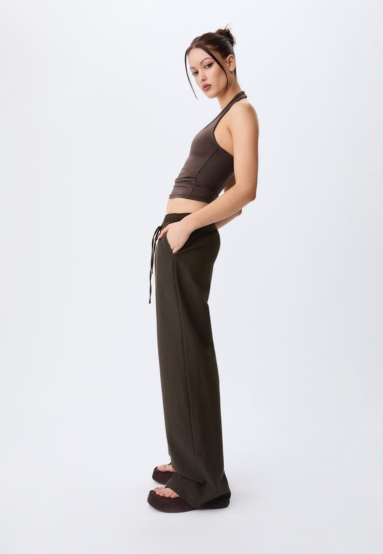 pantalon cordones con lino