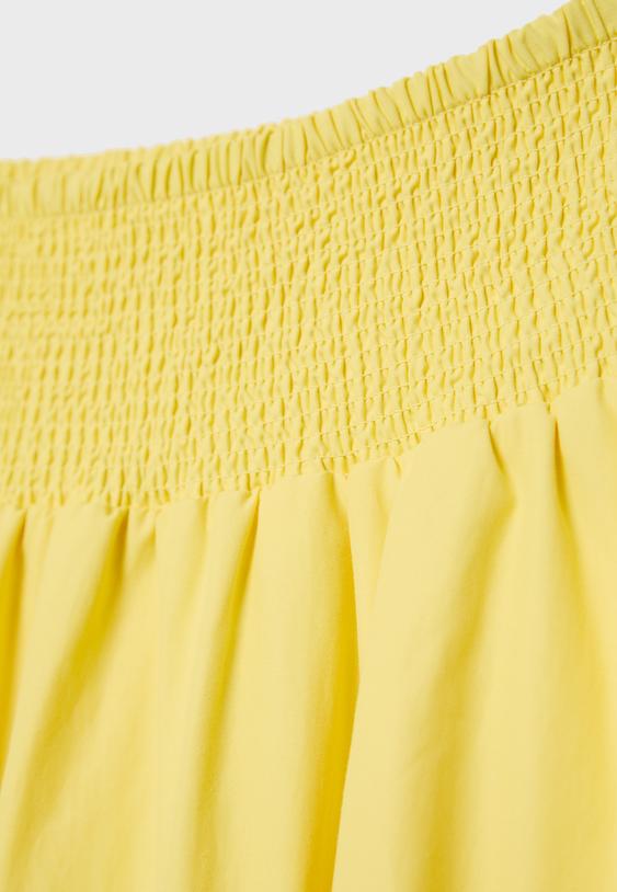 Uzun balon poplin etek - Görsel 8