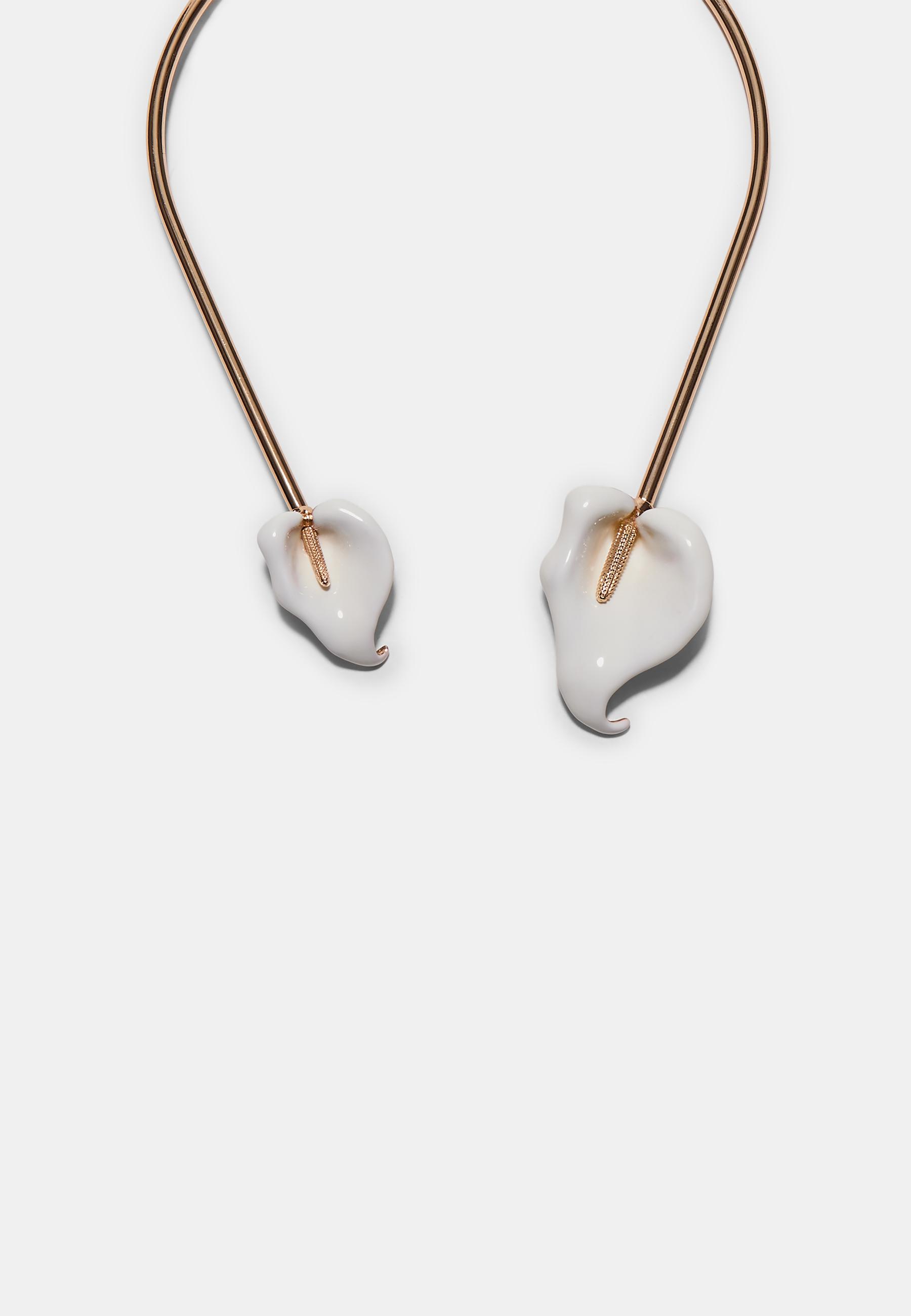 アクセサリー Lily Calla lily flower choker necklace - Women's fashion | Stradivarius