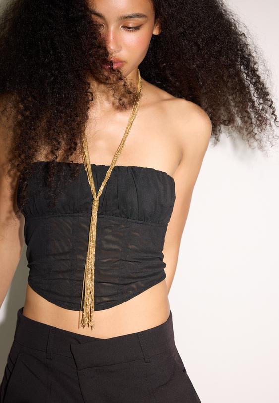 collar lariat bolitas
