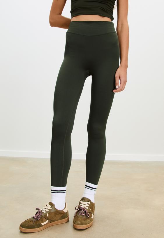 yuksek belli yumusak sekillendirici tayt