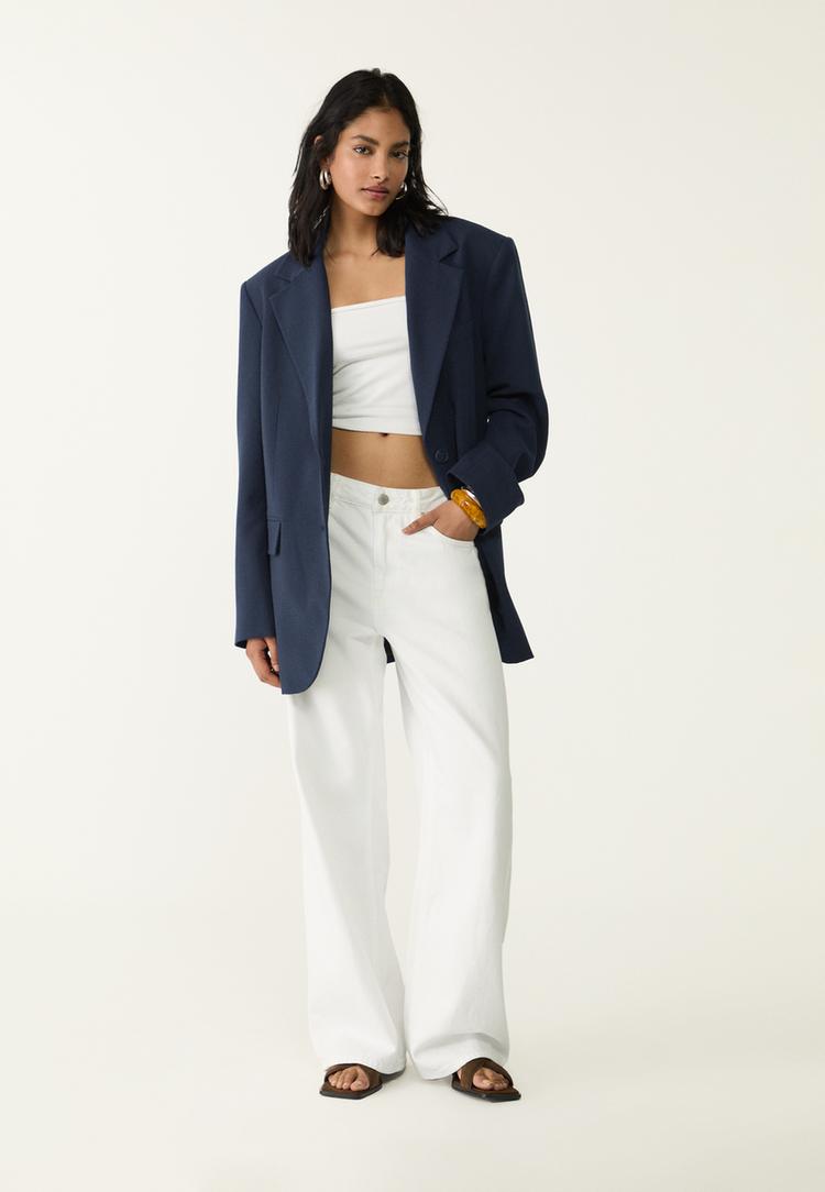 americana oversize bolsillos