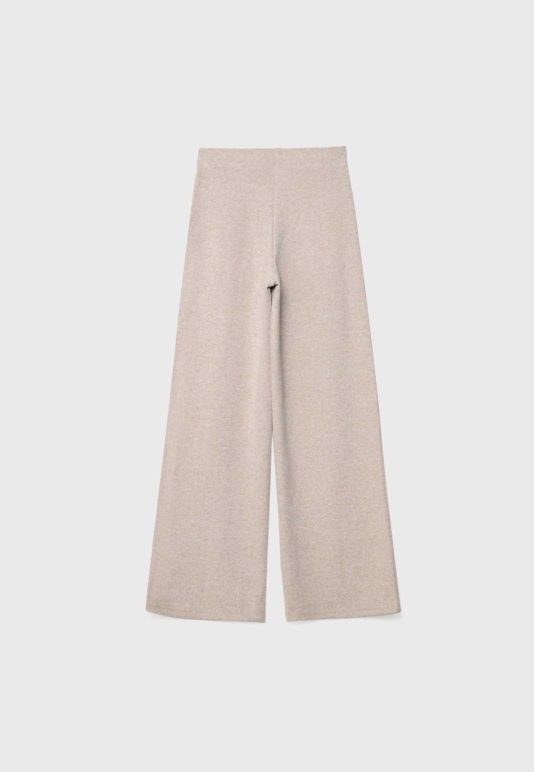 Knit trousers with seam detail