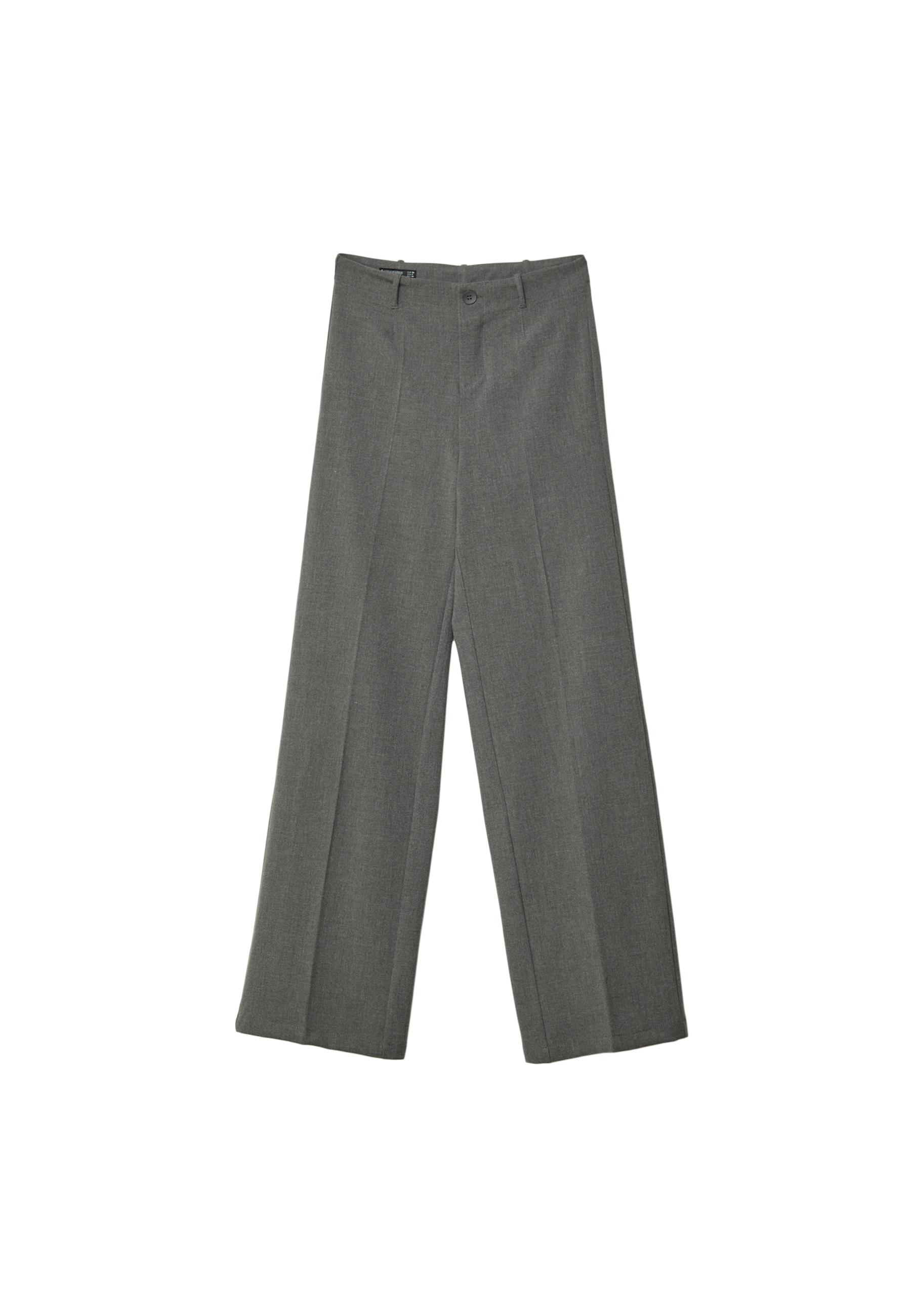 Wide-leg trousers — Dark grey