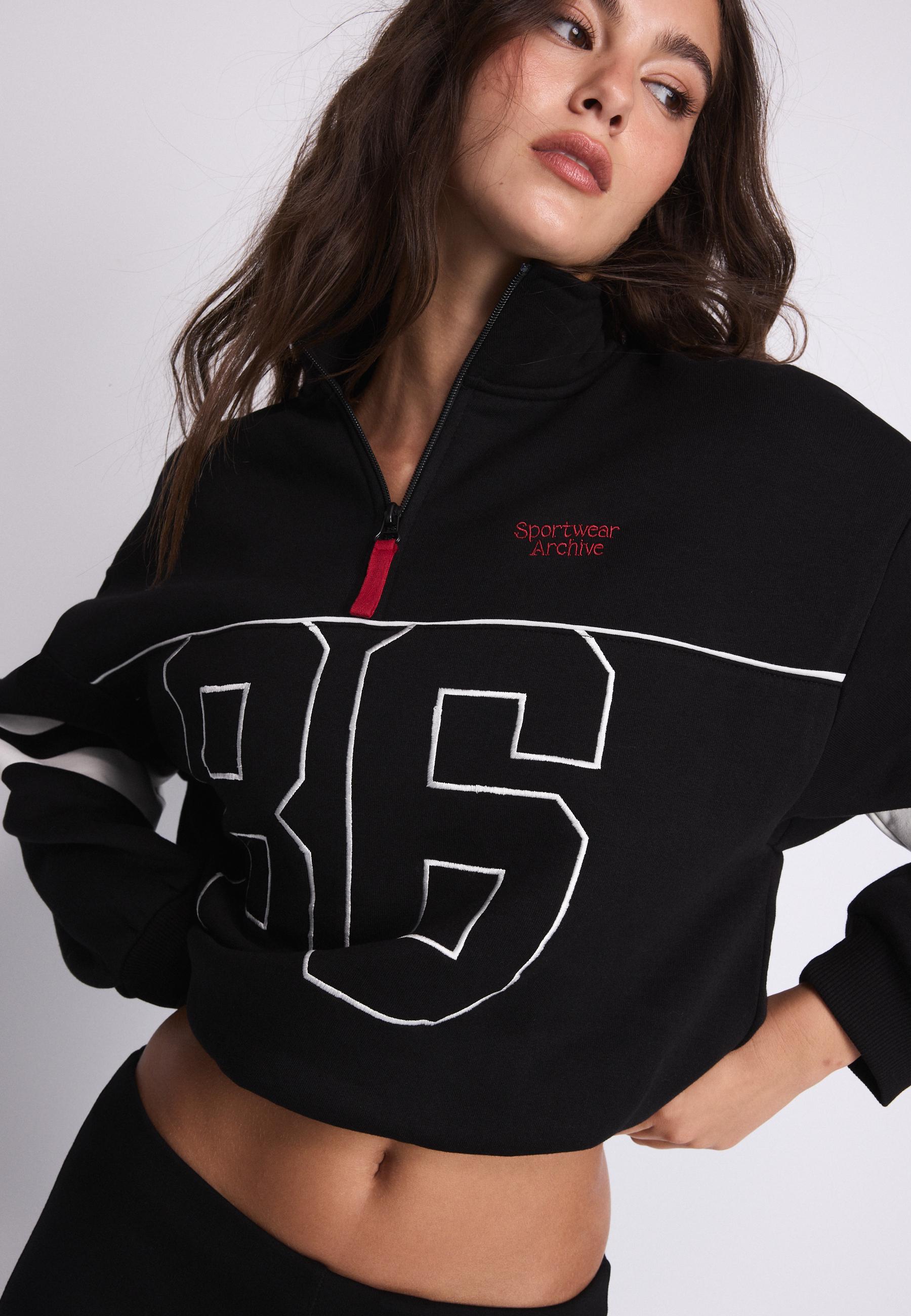Graphic balloon sweatshirt — Black