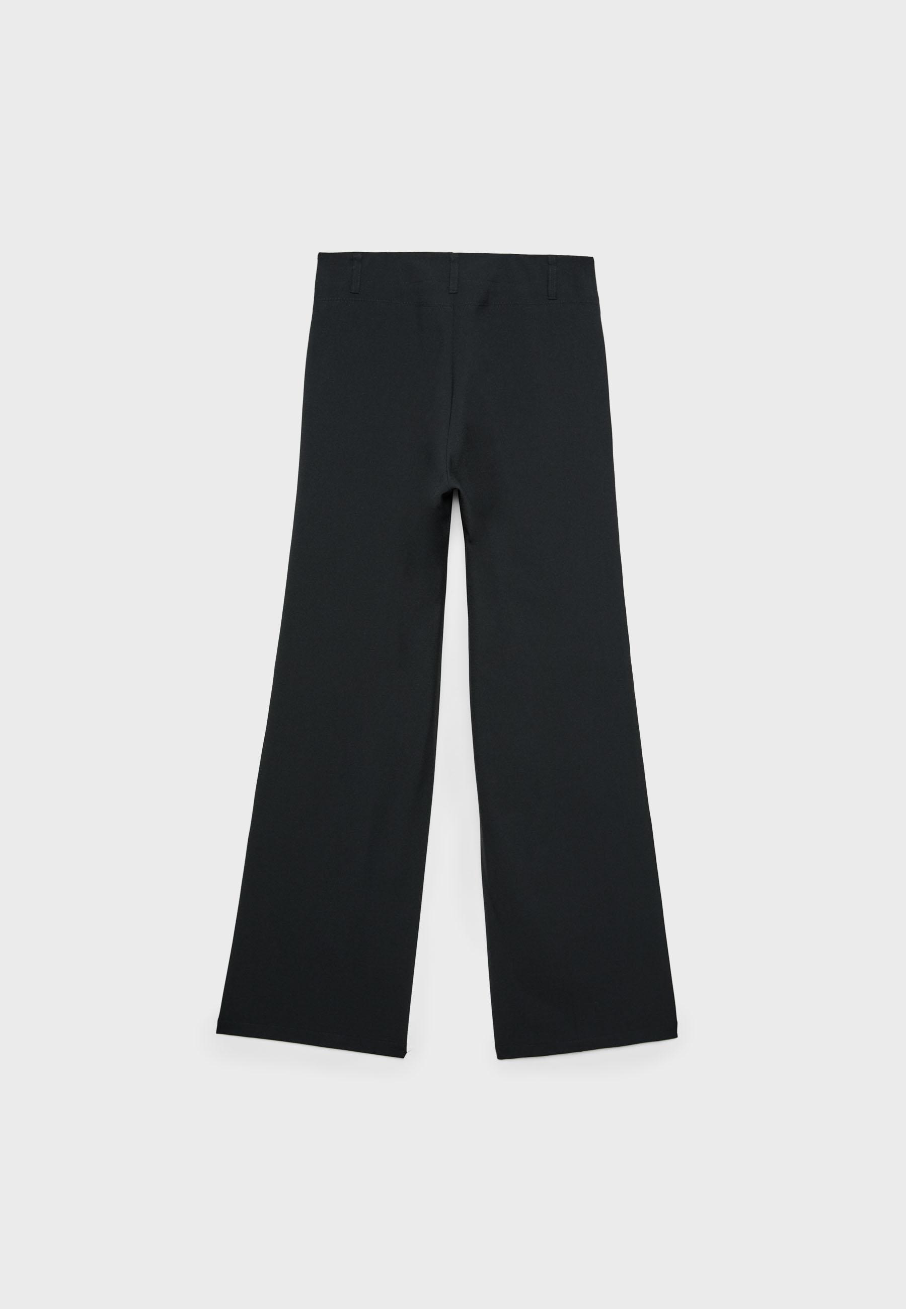 Stradivarius Dar kesim düz paça klasik pantolon görsel 8
