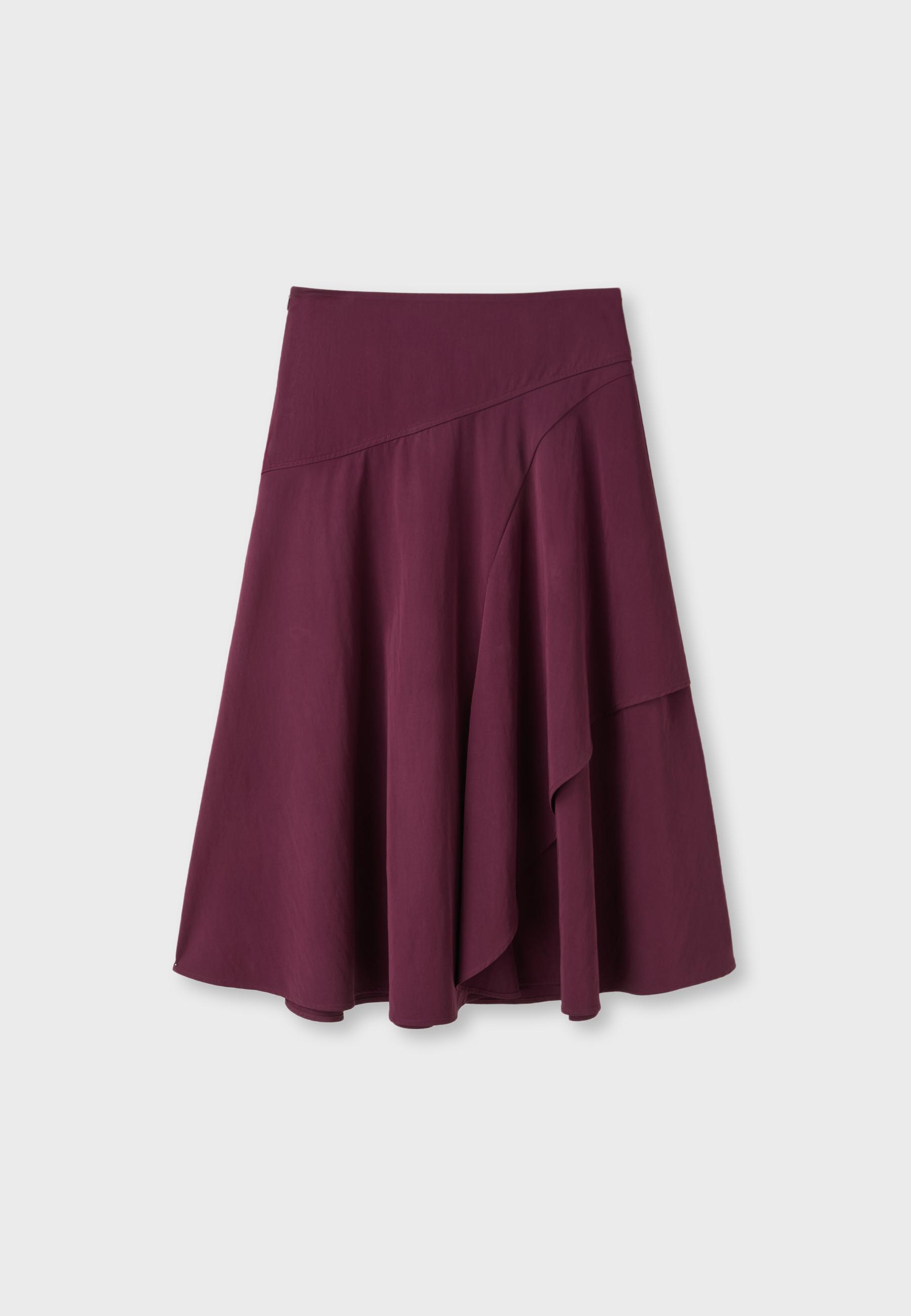Layered midi skirt — Purple