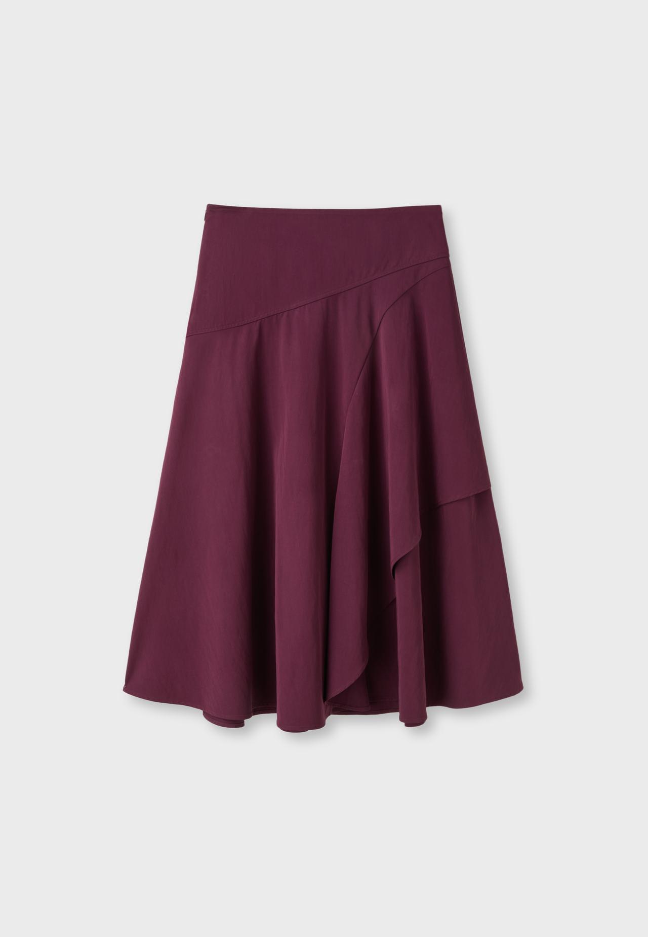 Layered midi skirt — Purple
