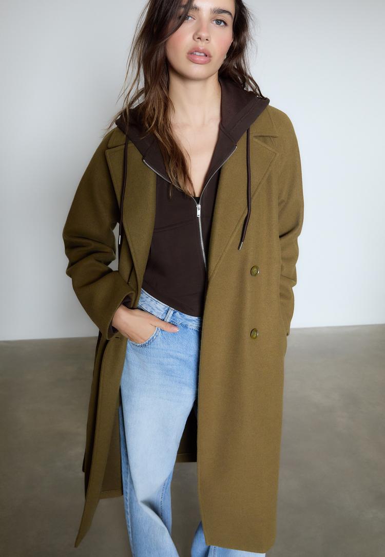 trench coat doux au toucher