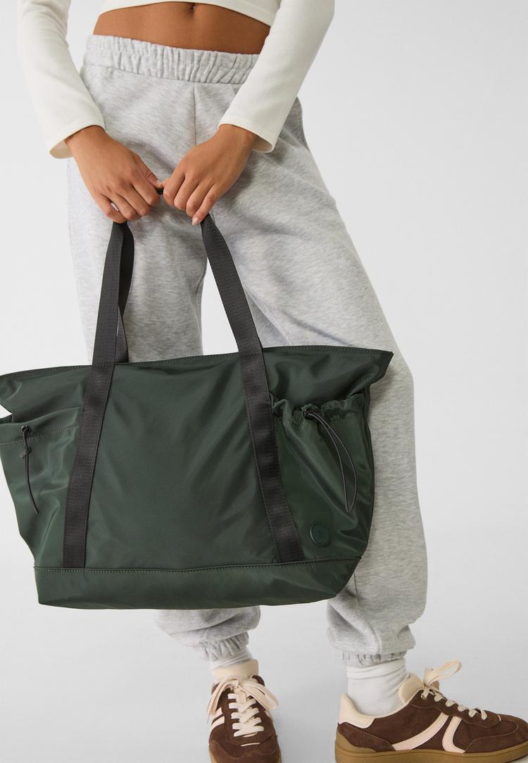 bolso shopper tejido