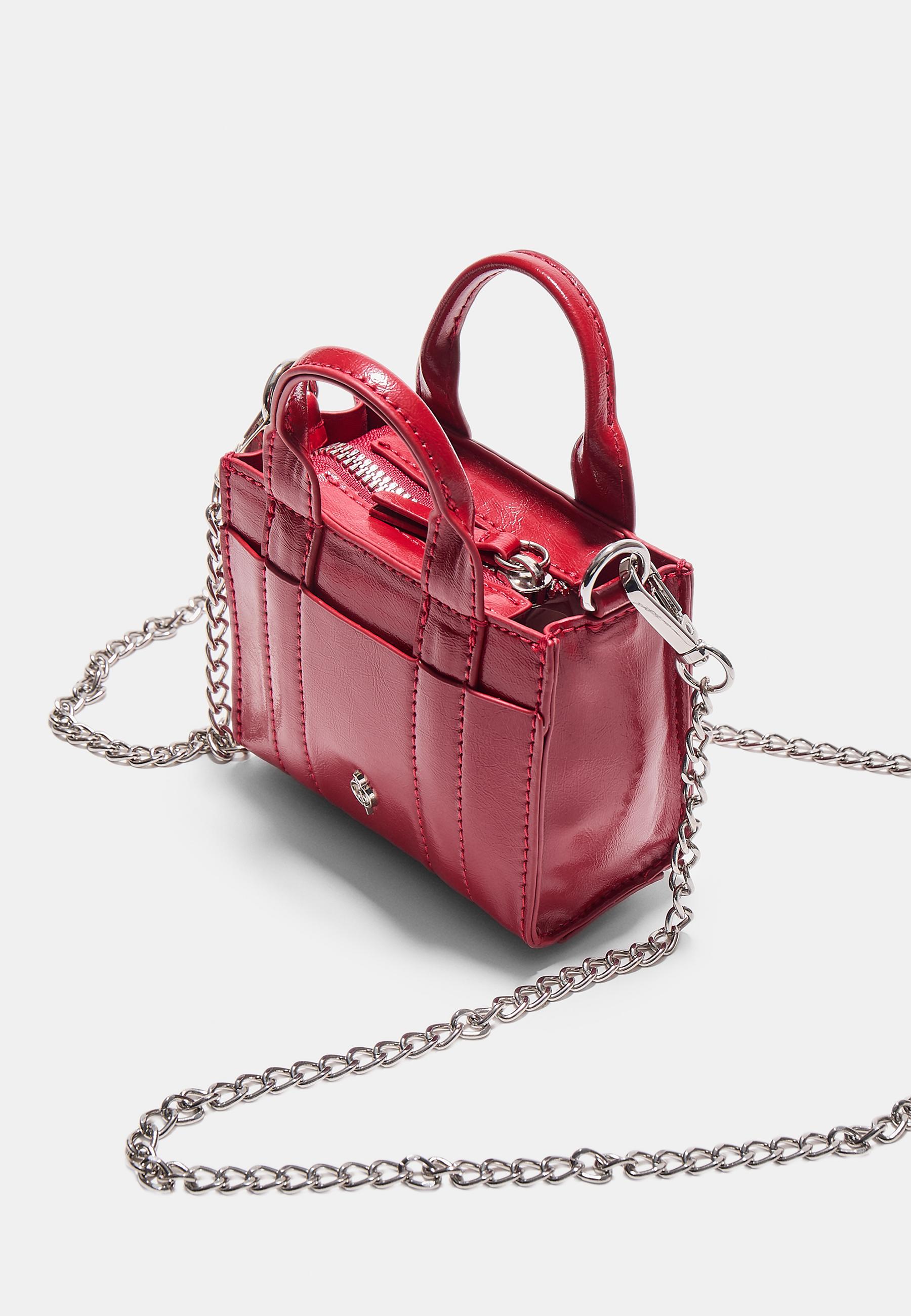 Mini tote bag — Red