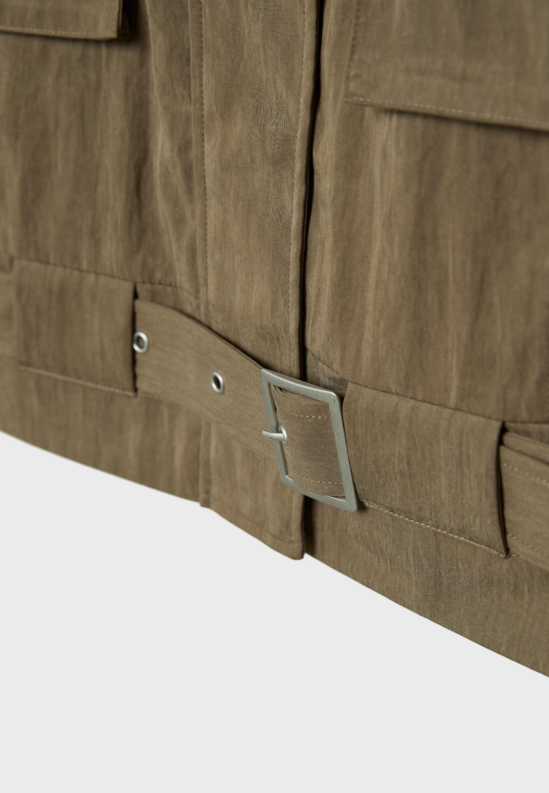 Flowing utility waistcoat — Tan