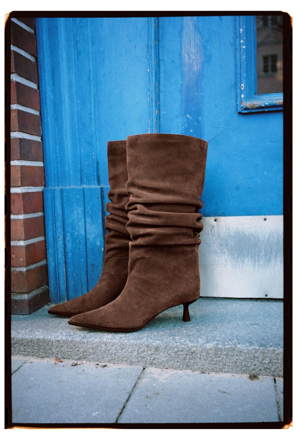 Kožne vrećaste kitten čizme