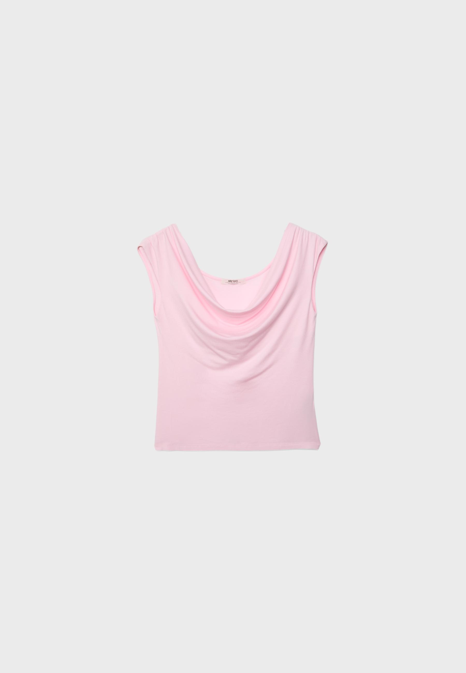 Multi-position sleeveless top — Pastel pink
