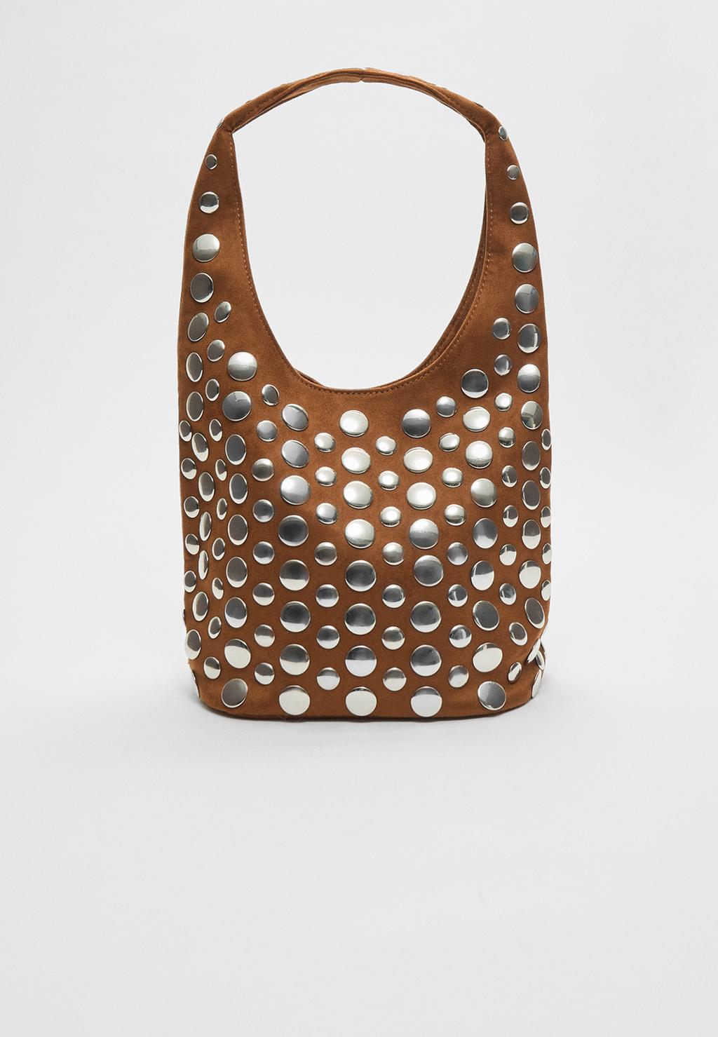 Studded shoulder bag