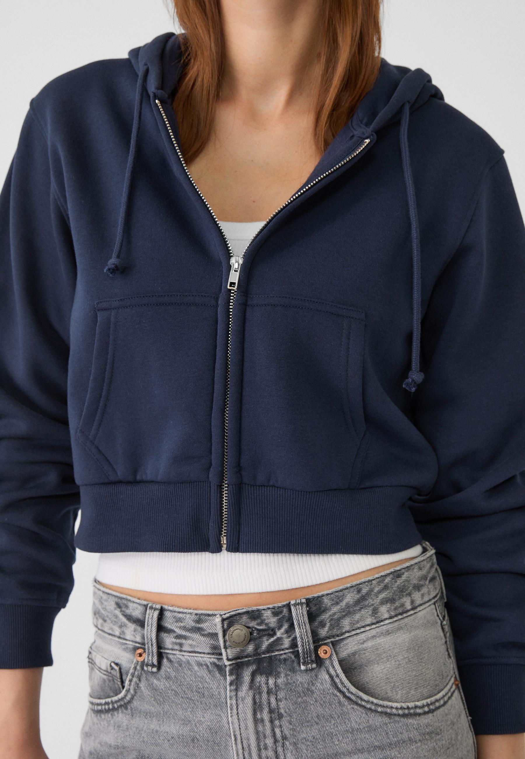 Cropped sweat hoodie on sale