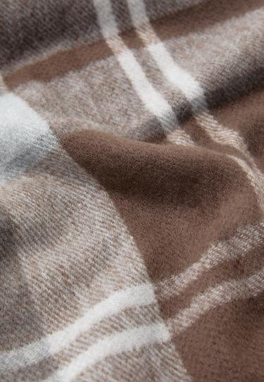 Checked scarf — Brown 3