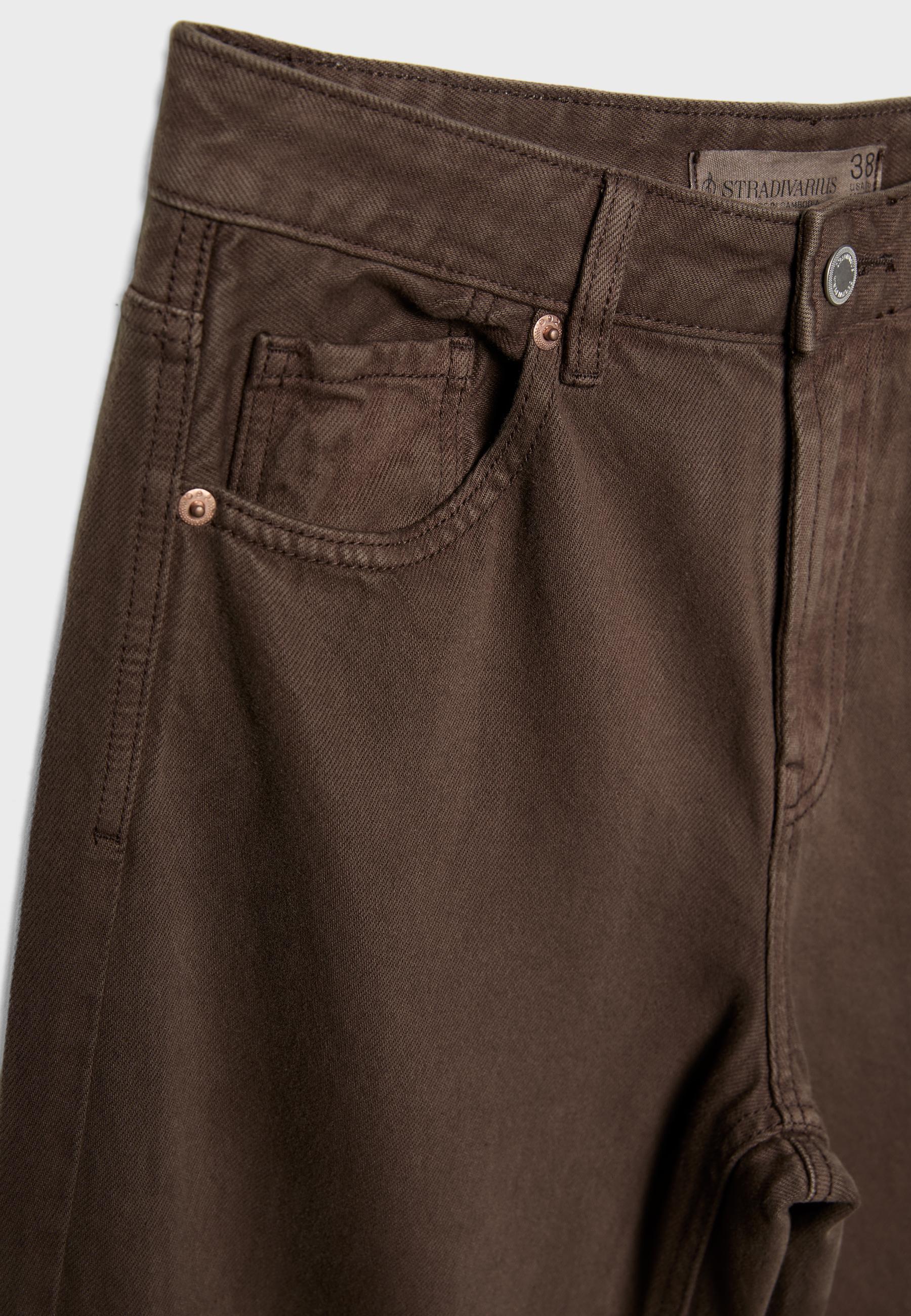 D92 Wide-leg straight-fit jeans — Brown
