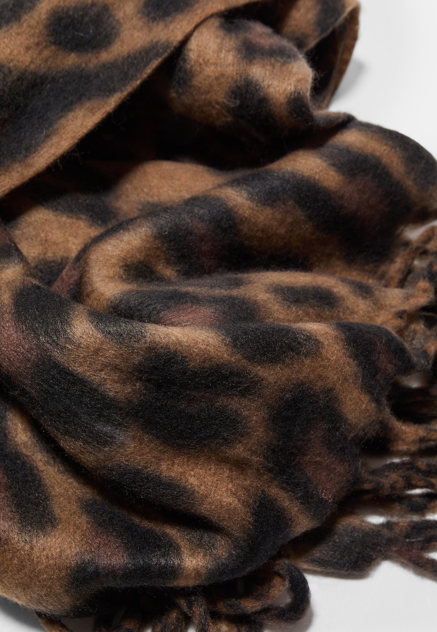 Leopar desenli atkı - Görsel 2
