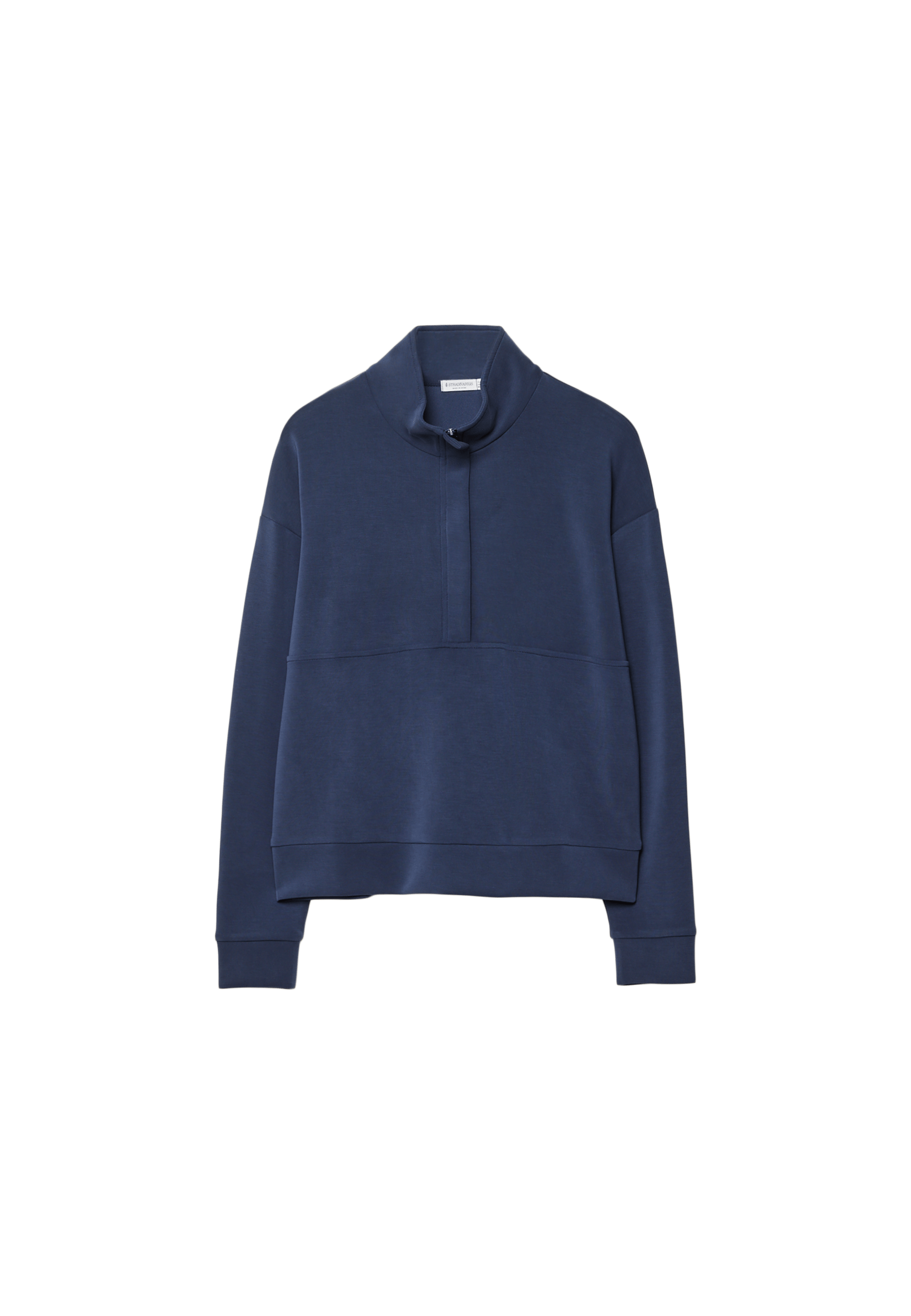 Stradivarius Yumuşak dokulu fermuarlı sweatshirt görsel 6