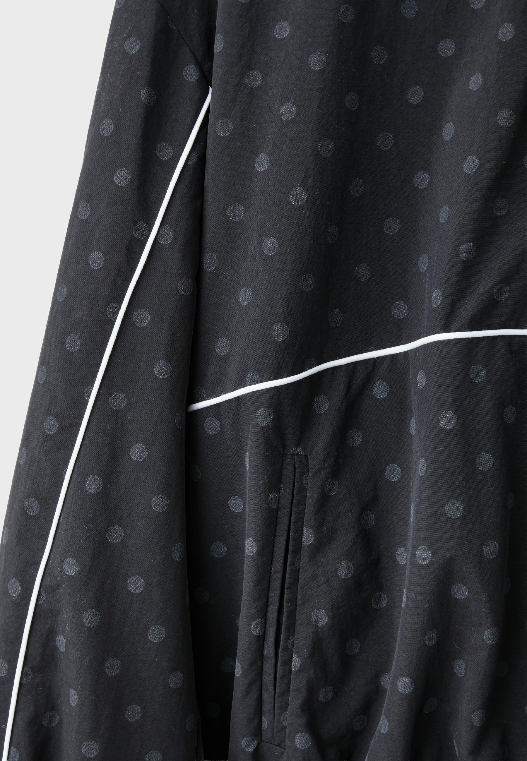 Technical polka dot windbreaker — TRANSPARENT