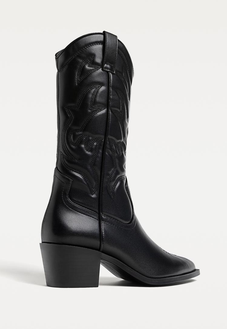 botas cowboy tacon