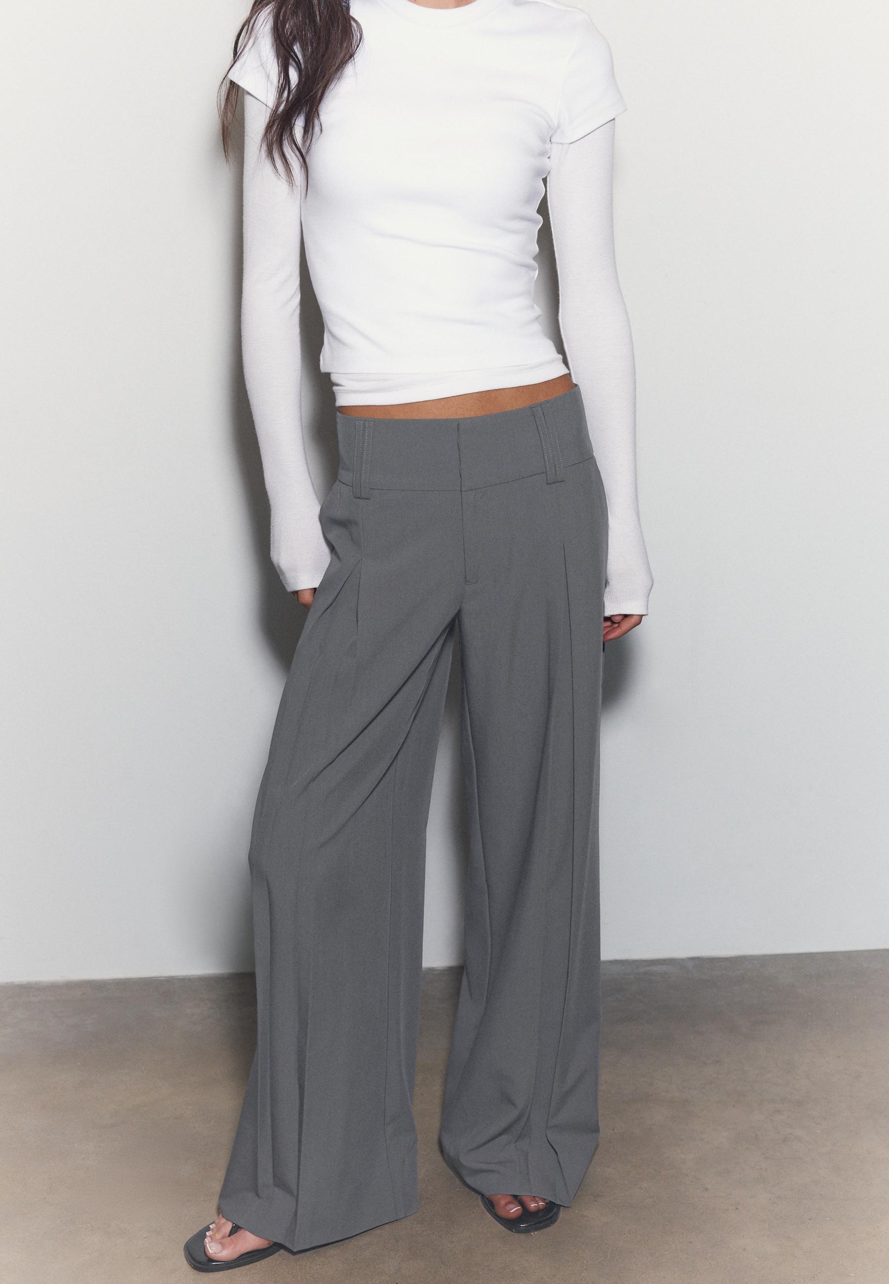 Smart darted trousers — Dark grey