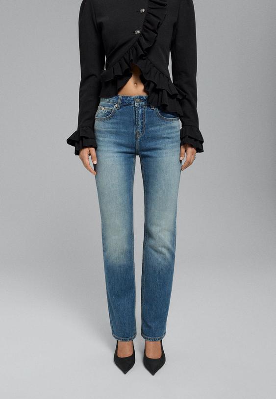 d98 vintage efektli straight fit jean