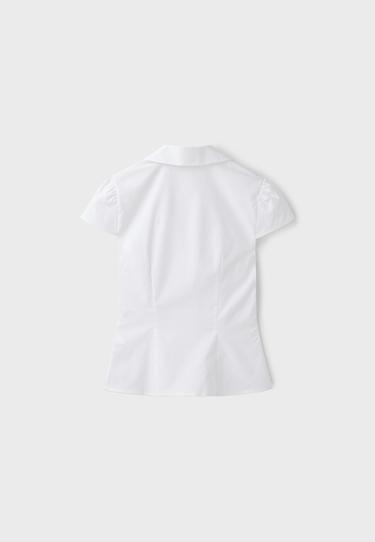 Fitted ruffled shirt — White 8