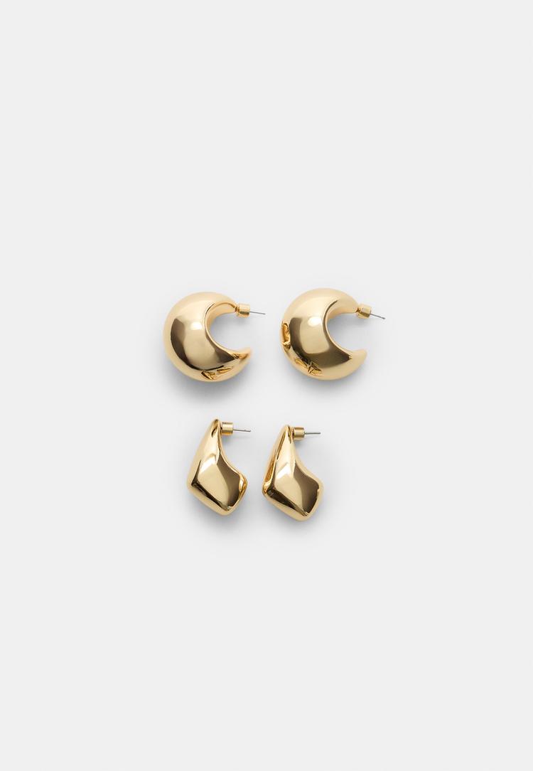 set 2 pendientes volumen