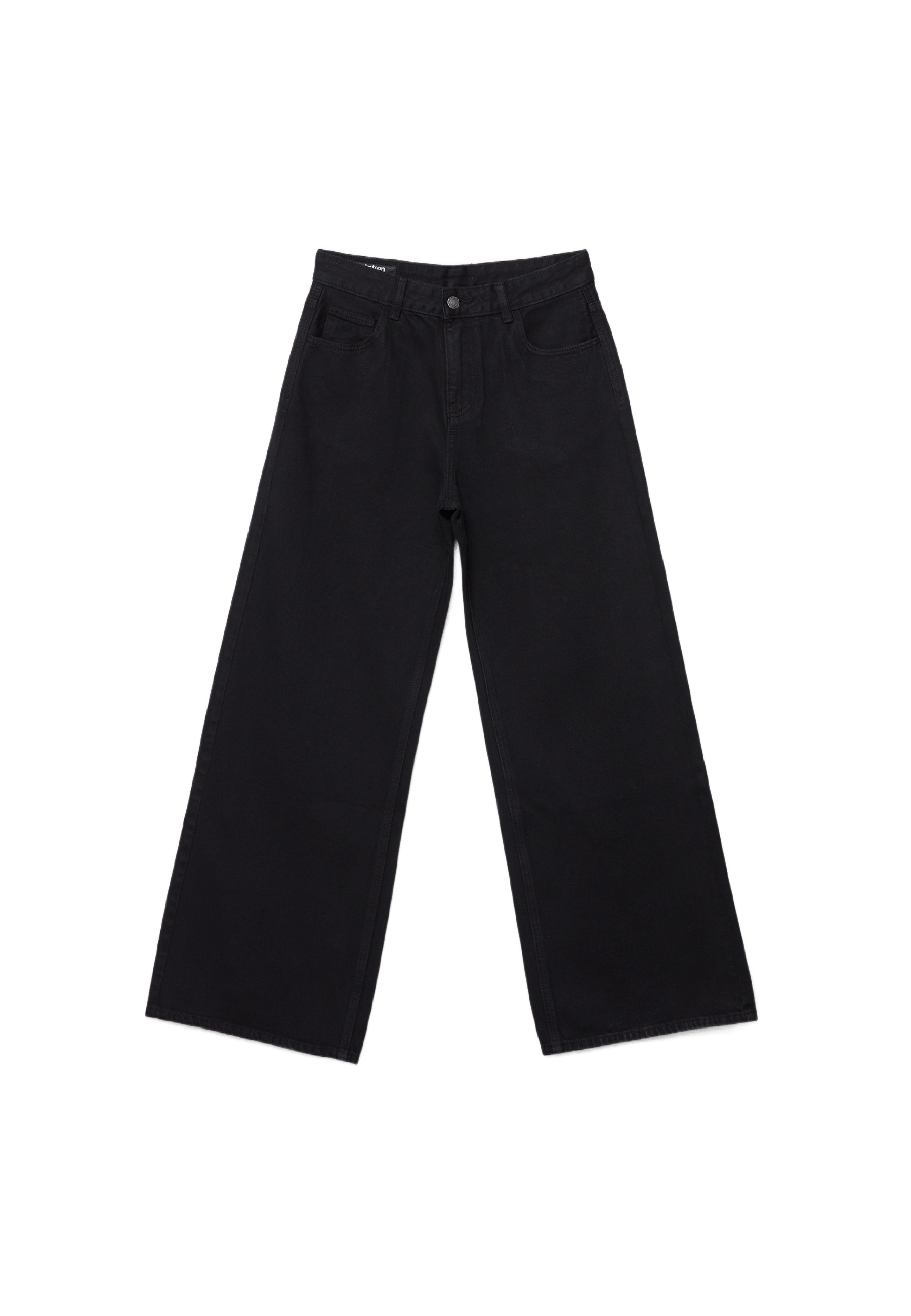 Wide-leg jeans — Black