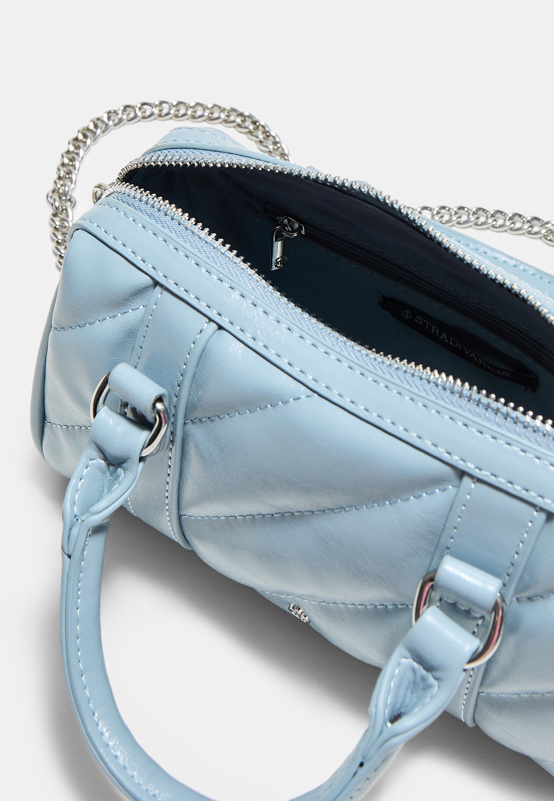 Quilted bowling bag — Sky blue