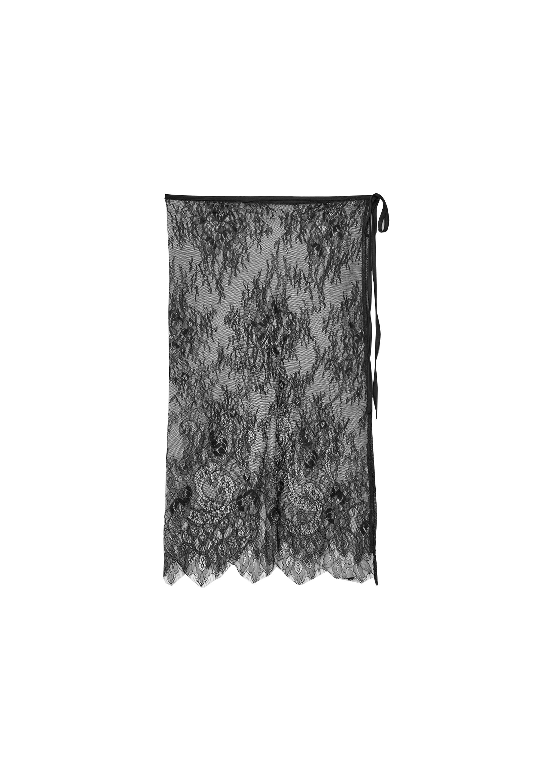 Lace pareo — Black