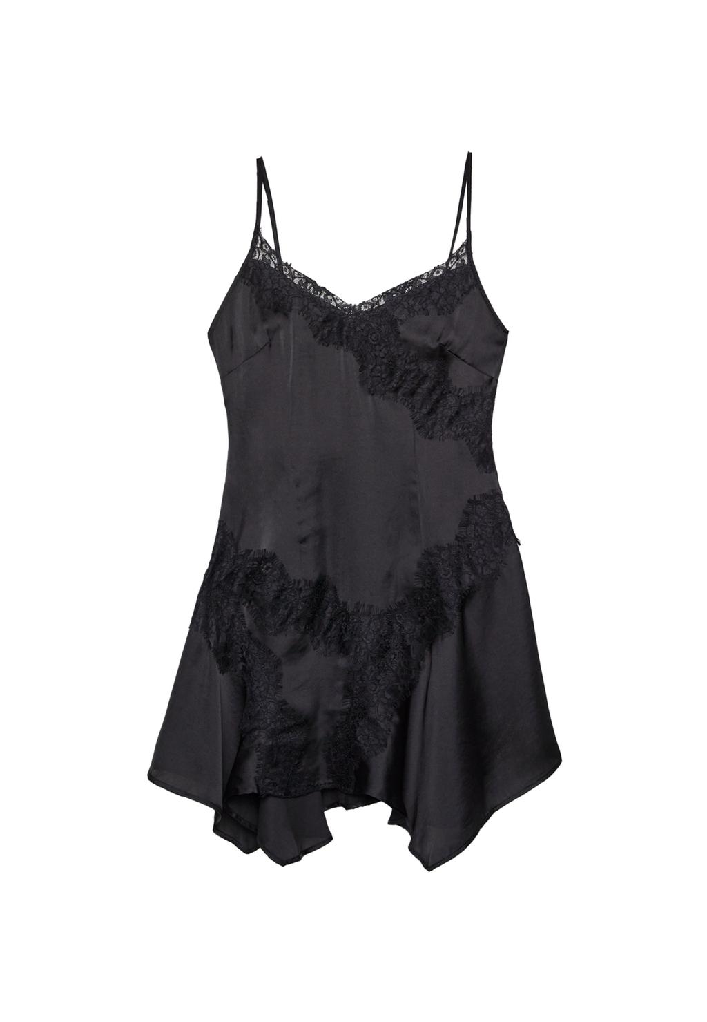 Kurzes Unterkleid mit Spitze
