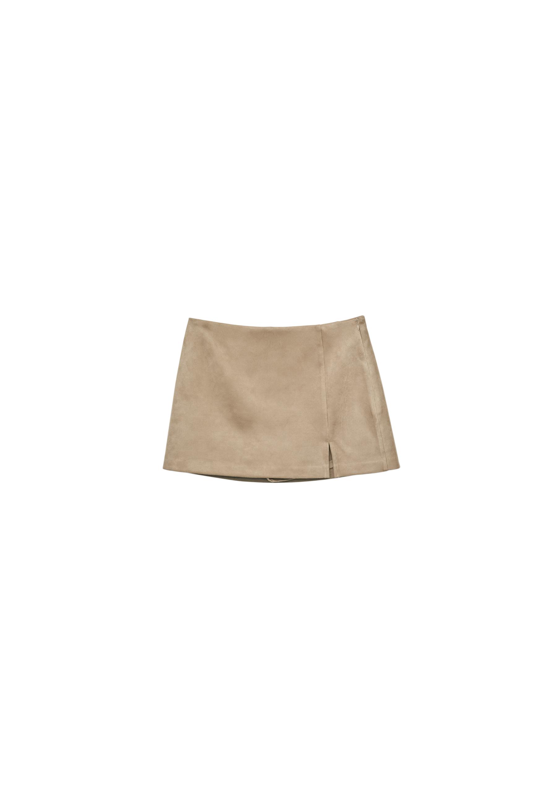 Faux suede skort - Women's fashion | Stradivarius United States