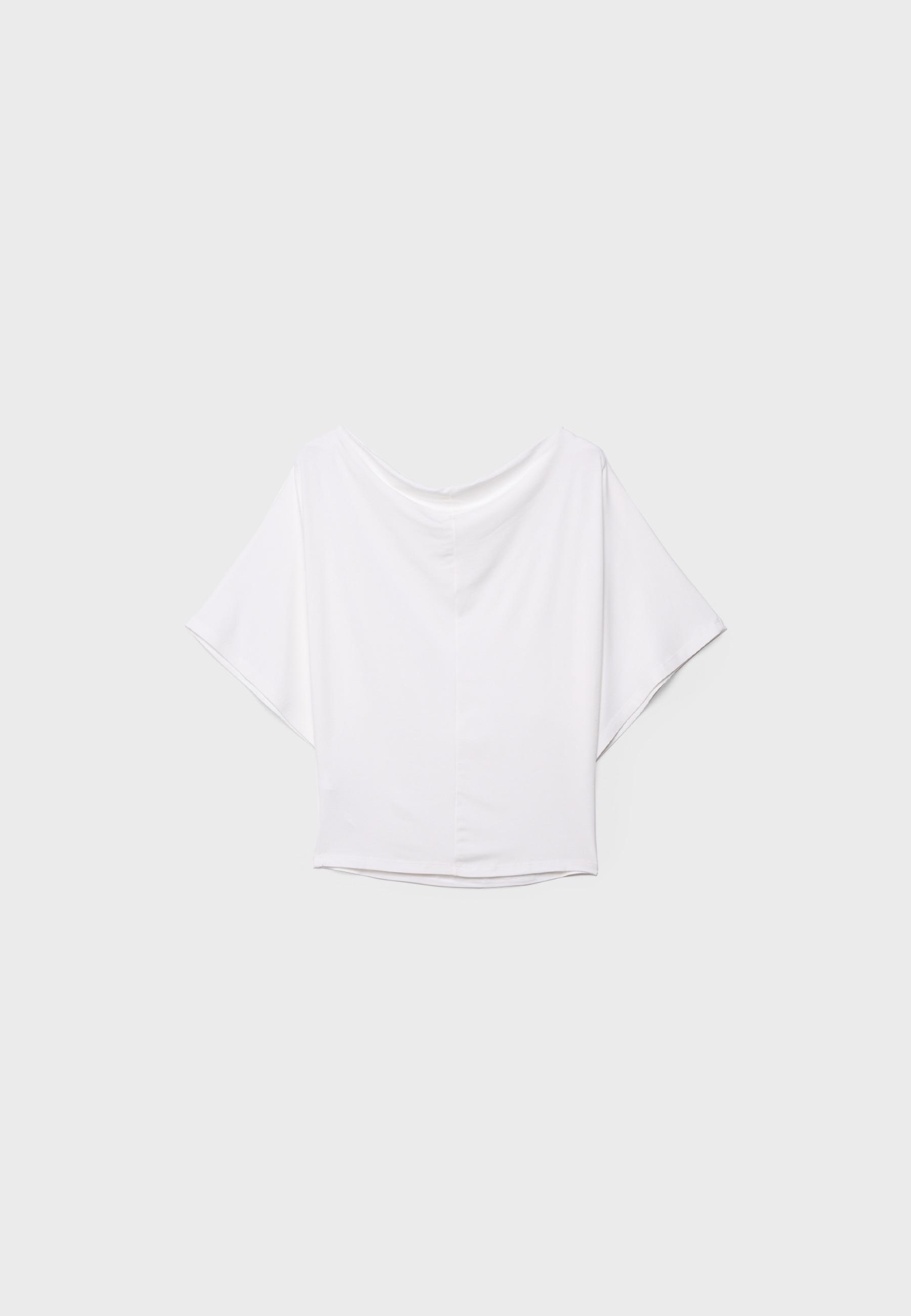 Basic Batwing Sleeve T-Shirt — Ecru