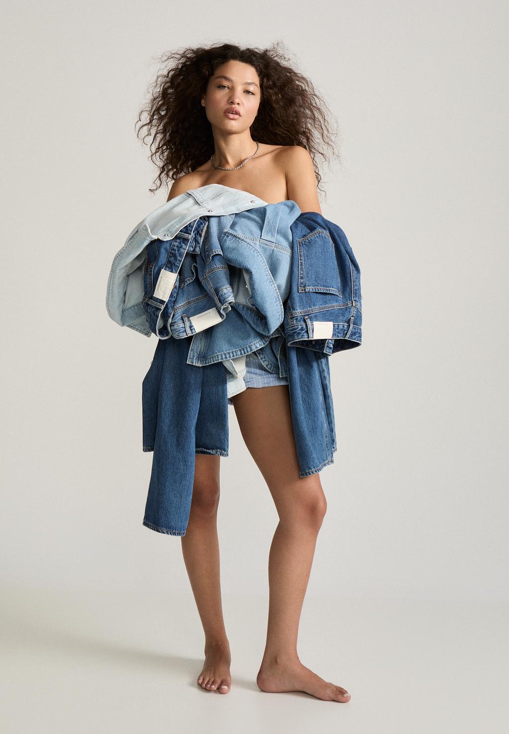 D95 Jort bermuda denim