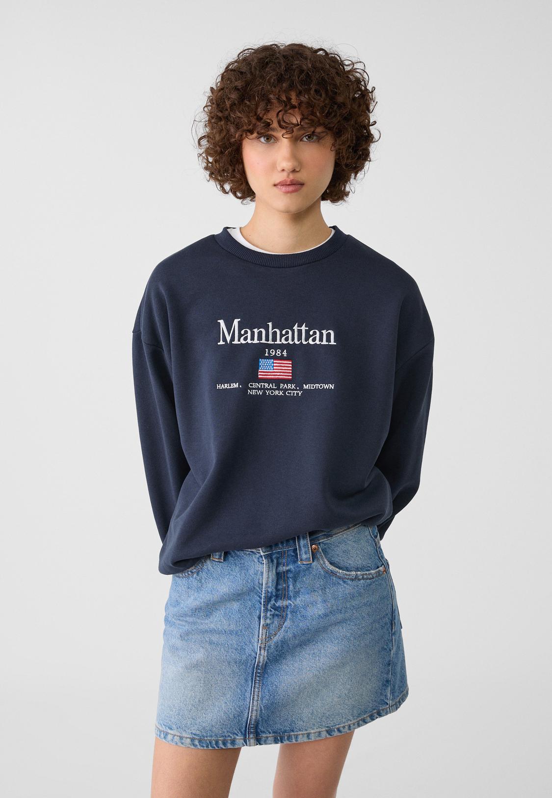 Stradivarius Sudadera Suave Mujer Sudadera Negra Sudadera