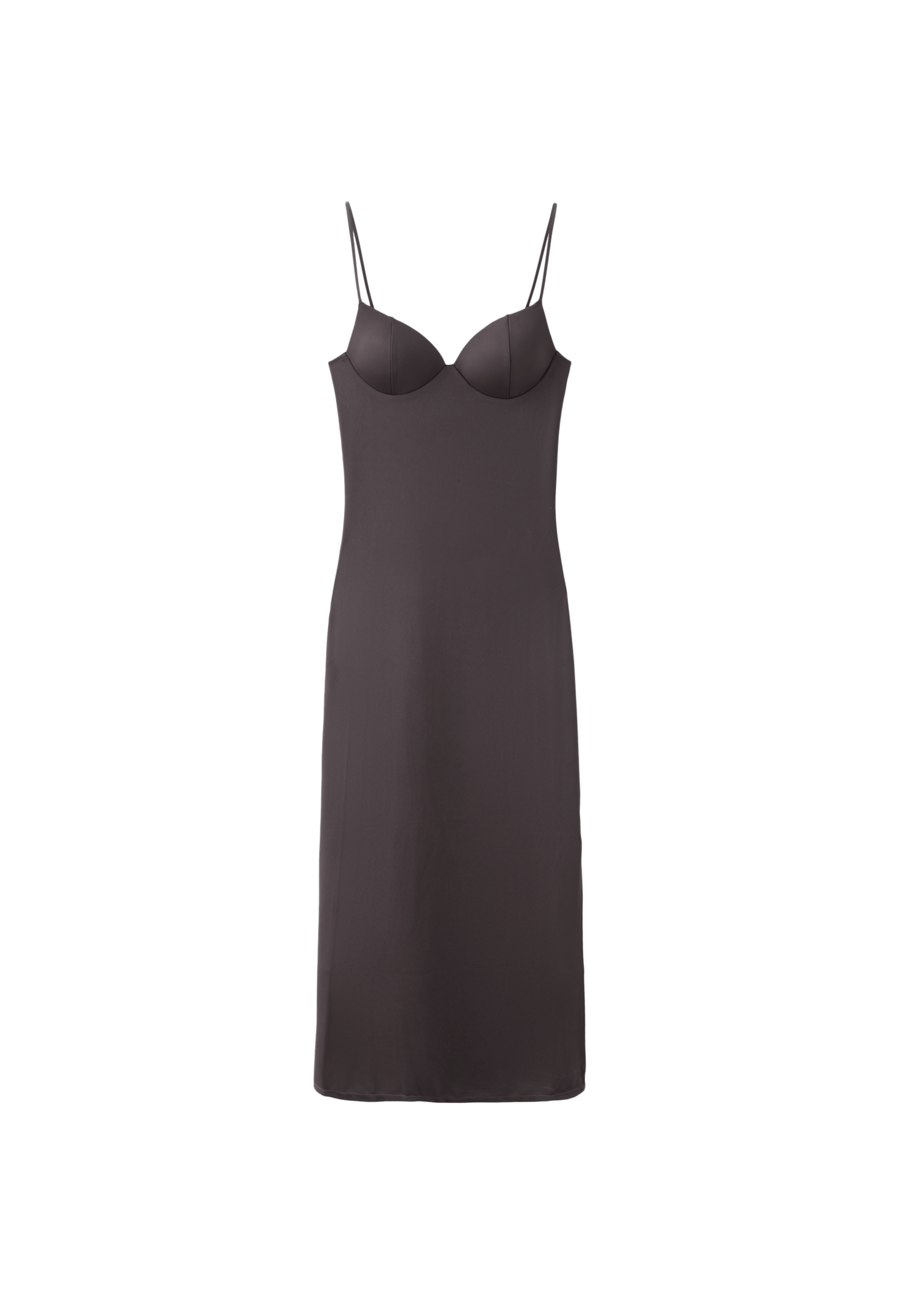 Shapewear fitted dress — Brown