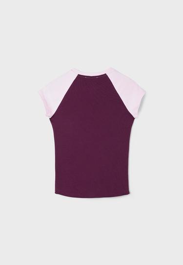 Raglan short sleeve T-shirt — Dark purple 8
