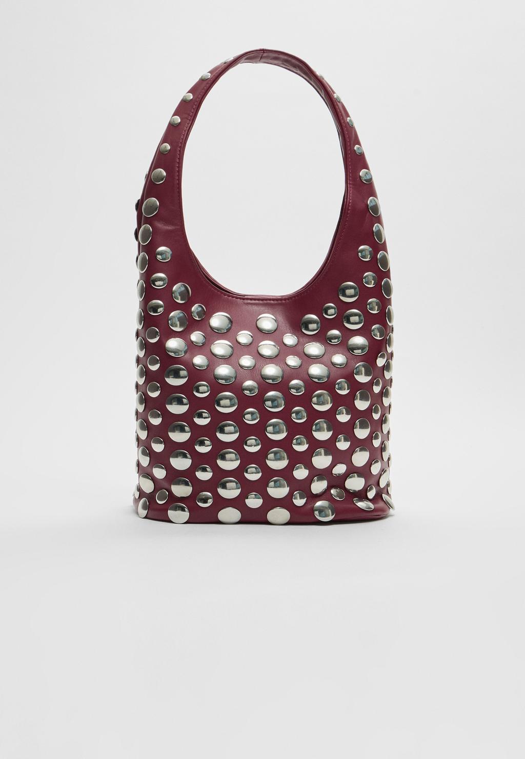 Studded shoulder bag