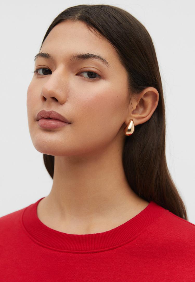 set 2 orecchini a goccia a cerchio e ear cuff