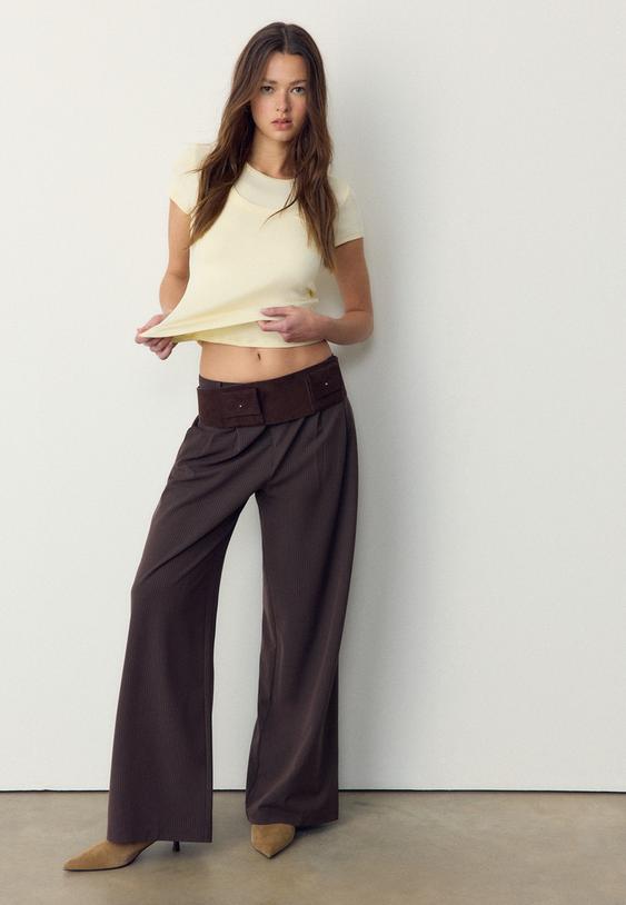 geribbelde racerback top