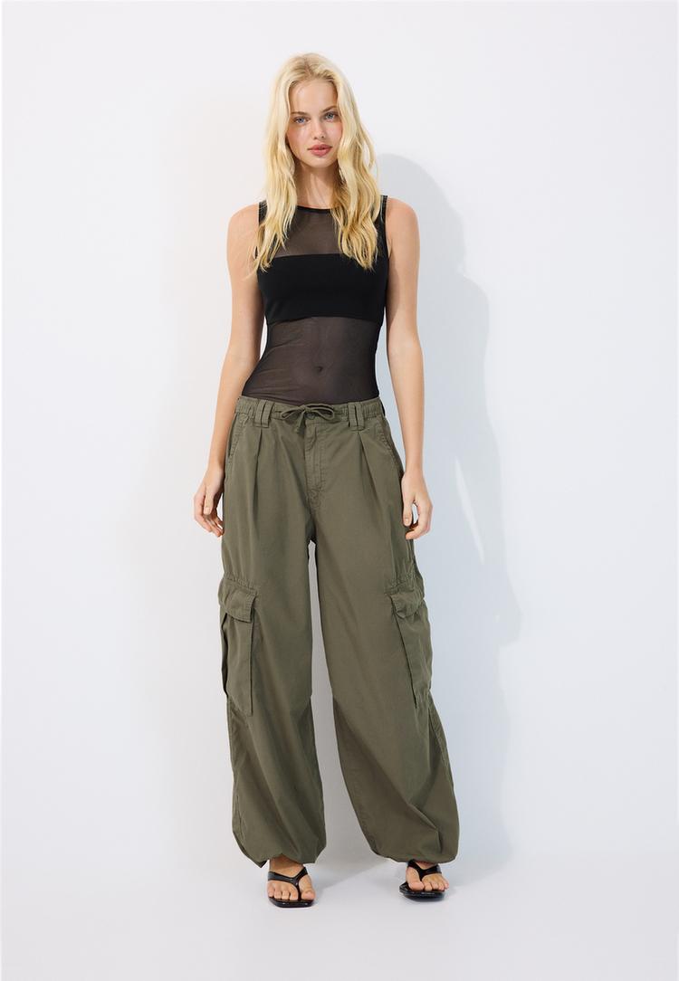 Stradivarius Ærmeløs Mesh-Body 0-001 M