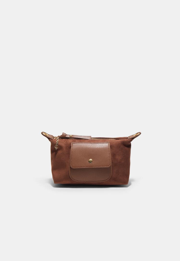 Stradivarius Kombinovaná Mini Kabelka Brown Os