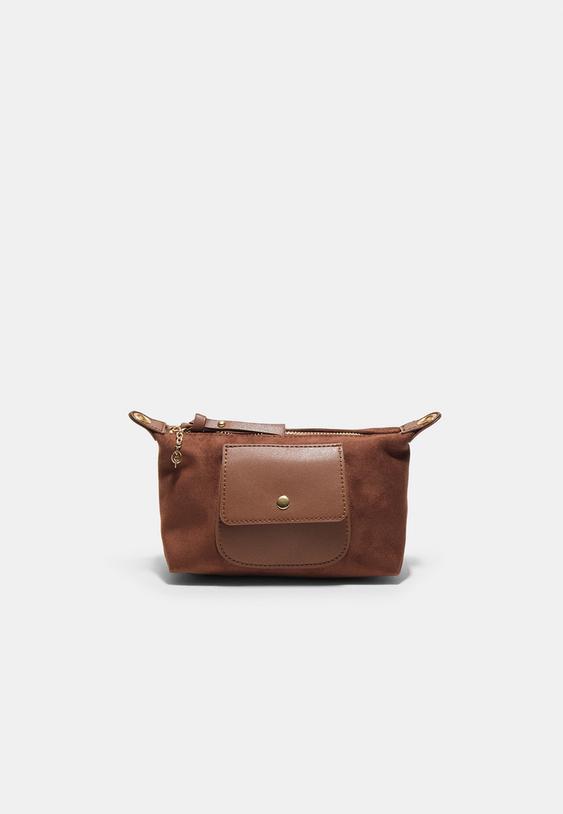 Stradivarius Mini Contrast Bag Brown Os