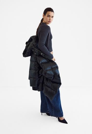 Shiny padded coat — Black 6